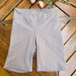 Urban outfitters grey seamed bike shorts small